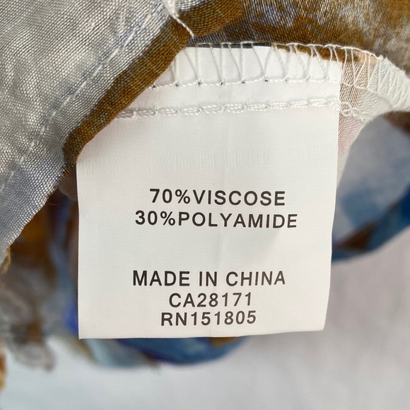 NEW Papa Watercolour Button Up Top with Pockets 3/4 Sleeve - Picture 8 of 12